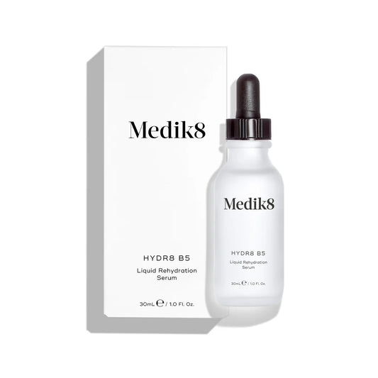 Medik8 Sale. Medik8 Hydr8 B5 is liquid hydration that visibly plumps, softens and hydrates revealing younger looking skin