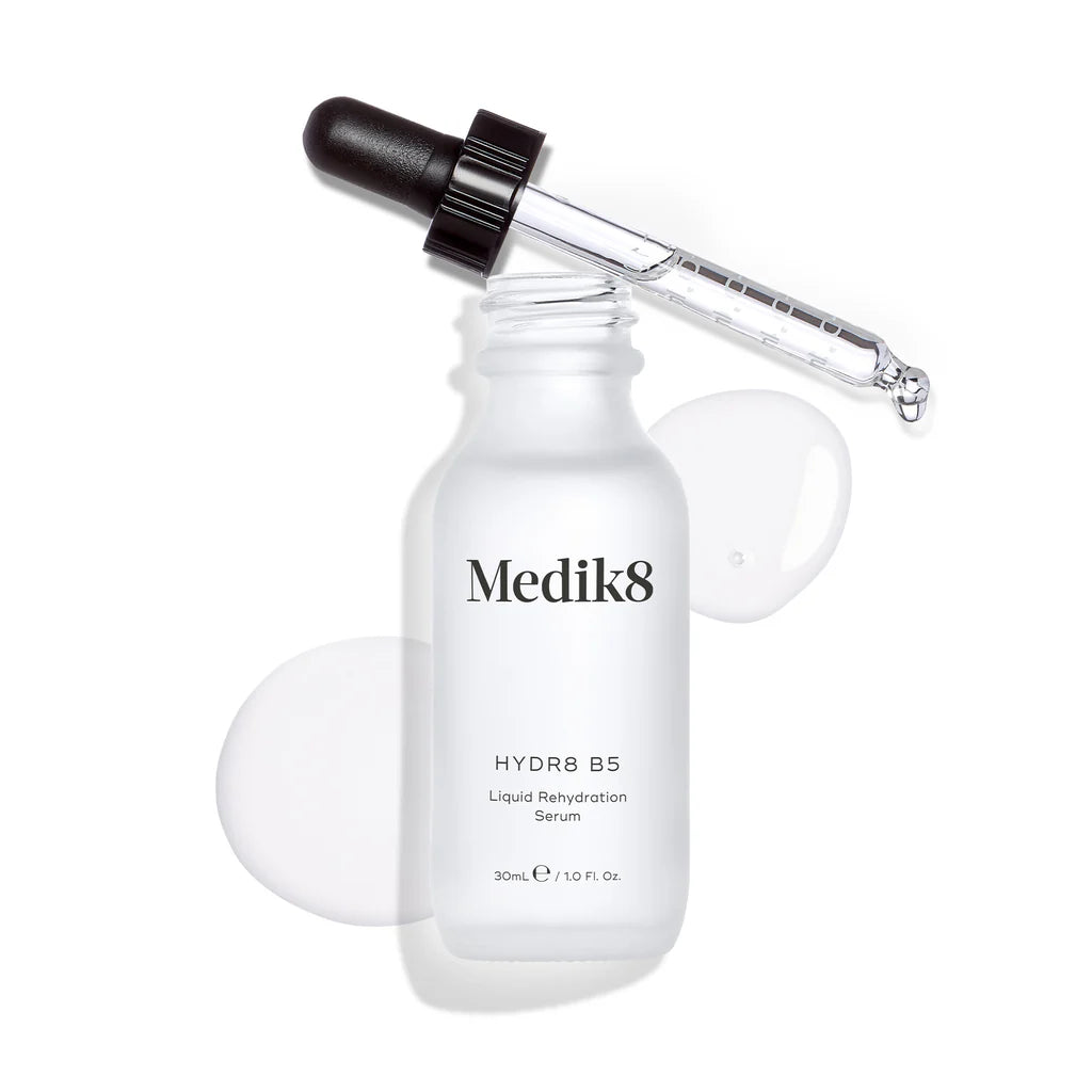 Medik8 Sale. Medik8 Hydr8 B5 is liquid hydration that visibly plumps, softens and hydrates revealing younger looking skin