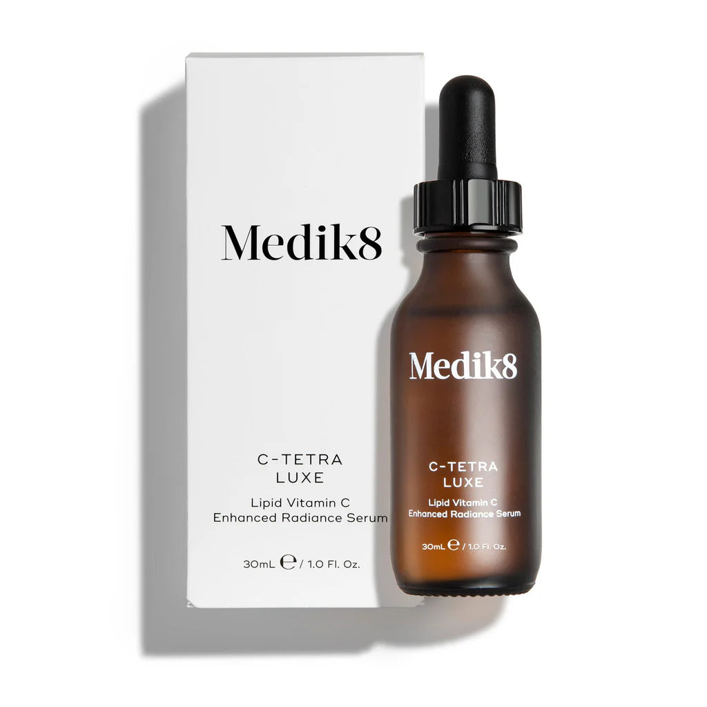 Medik8 Sale. Medik8 C-Tetra Luxe. Restore radiance and fight visible signs of ageing with C-Tetra Luxe. Contains Vitamin C, Vitamin E, Squalane and Red Ginseng