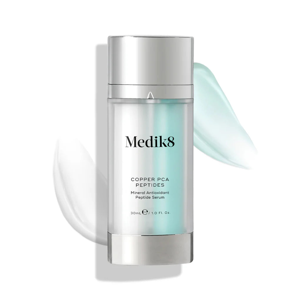 Medik8 Sale. Medik8 Copper PCA Peptides is Infused with powerful antioxidants and age-defying peptides, Copper PCA Peptides works to smooth the look of fine lines and wrinkles while boosting the skin's visible radiance and plumpness.