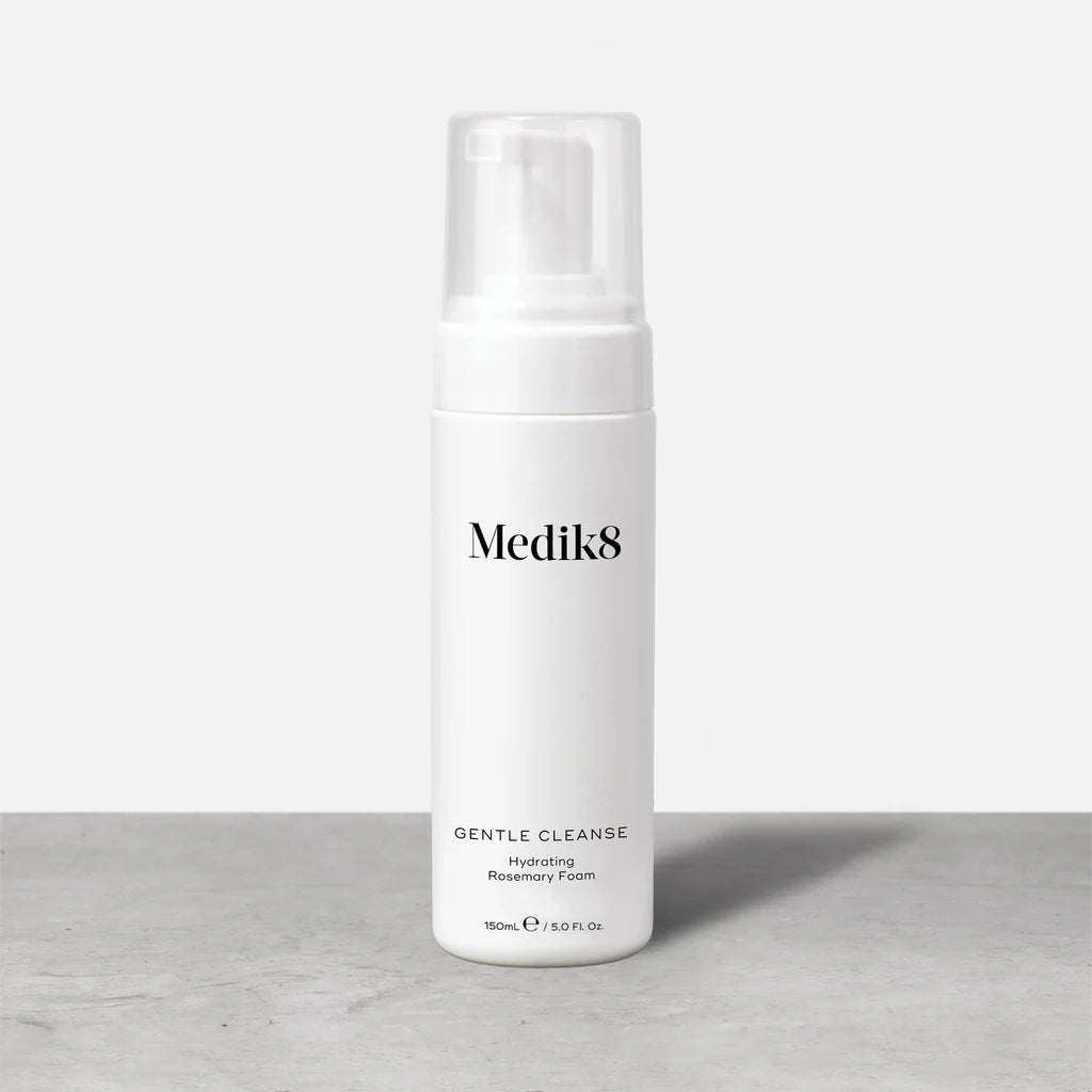 Medik8 Sale. Medik8 Gentle Cleanse is suitable for all skin types, especially ultra sensitive skin. Perfect as a stand alone cleanser or double cleanse. Medik8 Gentle Cleanse can be used in the eye area and has a lovely foam consistency. Perfect for teenage skin.