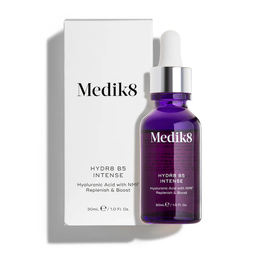 Medik8 Sale. Medik8 Hydr8 B5 Intense is liquid hydration that visibly plumps, softens and hydrates revealing younger looking skin