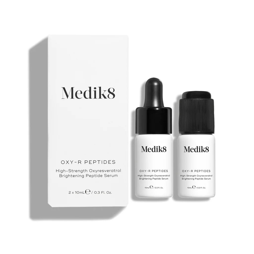 Medik8 Sale. Medik8 Oxy-R Peptides is clinically proven to deliver profound yet gentle visible action on dark spots, discolouration and uneven skin tone